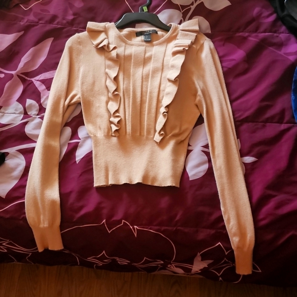 Forever 21 Long sleeve pink blouse